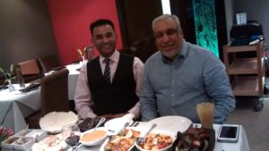Salim Chowdhury, Owner, Coriander Hatch End, and Mahmud Hasan, Chief Executive of Apasen Int meeting recently to discuss event. 